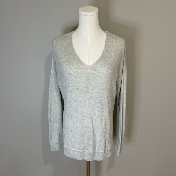 Fate Sweaters - Fate Lightweight V-Neck Sweeter Grey Size S